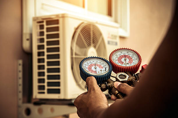 Professional Hvac Maintenance technician working in Pompton Plains, NJ